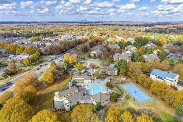 Scenic view of lush greenery and tranquil surroundings at The Arboretum Apartments, luxury living by Greystar