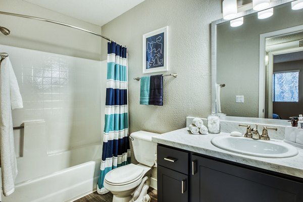 bathroom at CIRC Apartments