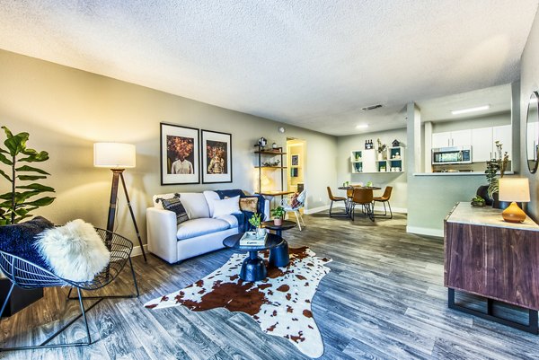 living room at CIRC Apartments