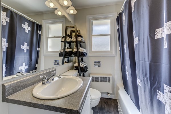 bathroom at Shorewood Heights Apartments                             