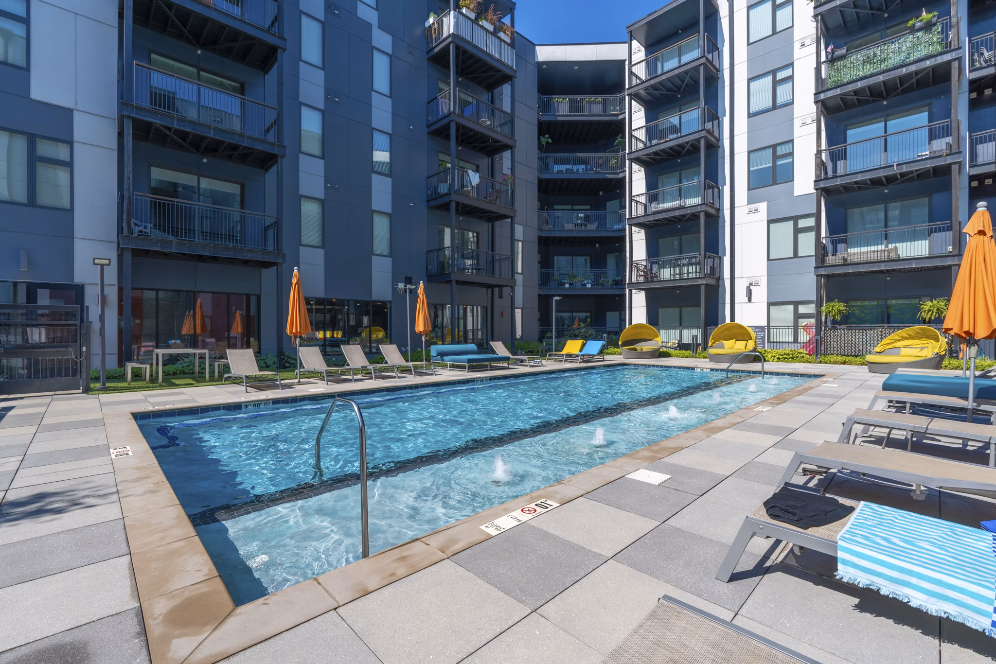 pool at Main & Clay Apartments
