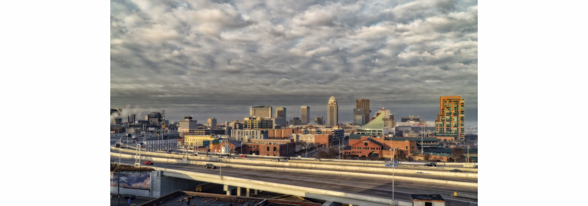 Main & Clay Apartments: Elegant urban view from luxury downtown building exterior