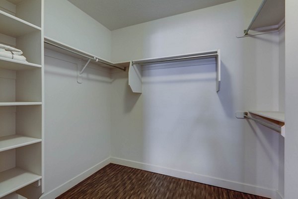 closet at Novi at Jordan Valley Station Apartments