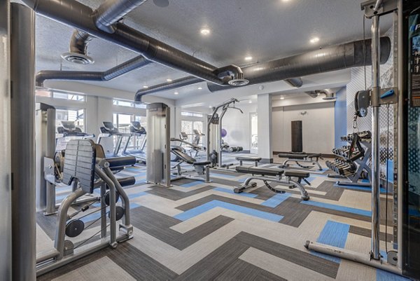 fitness center at Novi at Jordan Valley Station Apartments