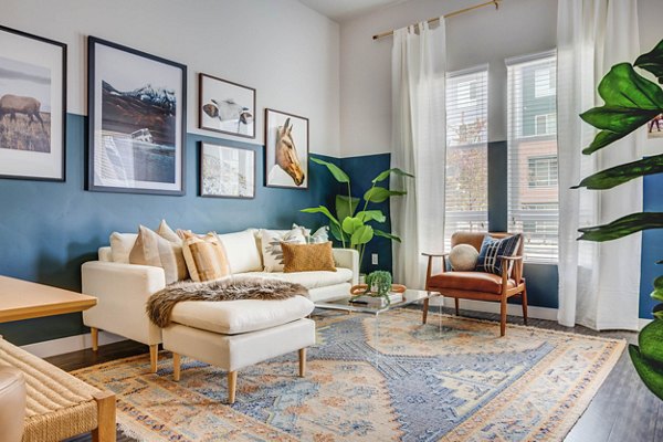 living room at Novi at Jordan Valley Station Apartments