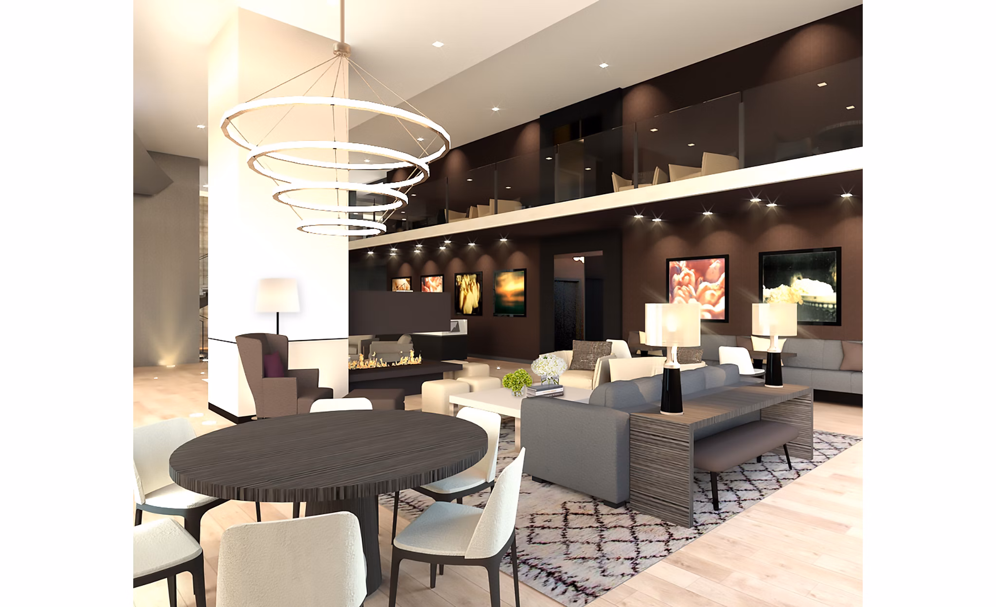 rendering of the clubhouse at McKenzie Apartments