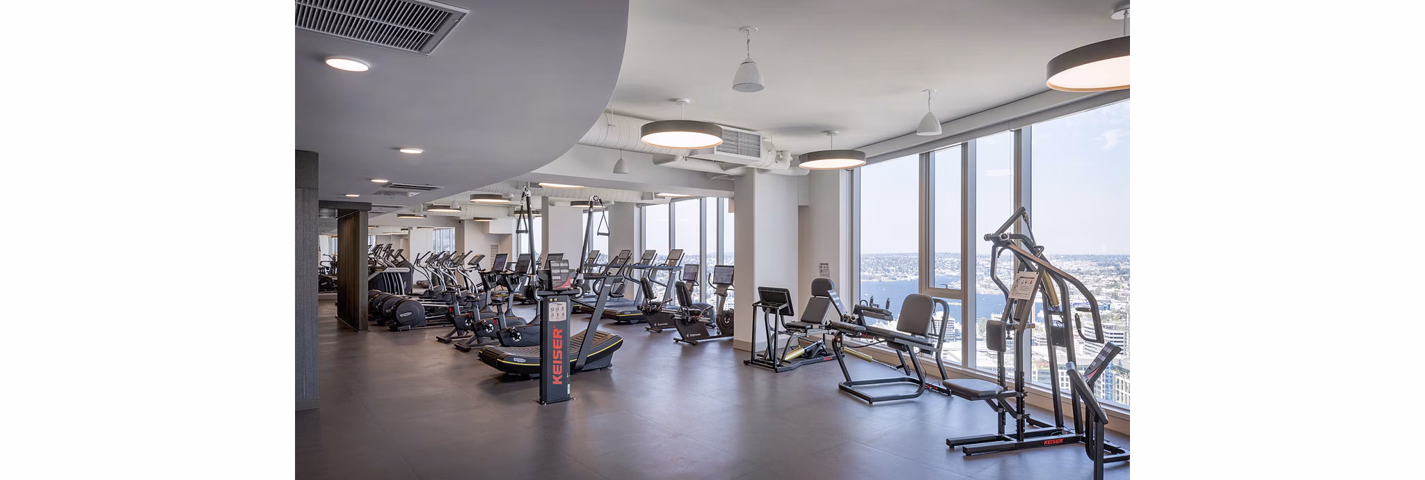 State-of-the-art fitness center with modern equipment at McKenzie Apartments luxury complex