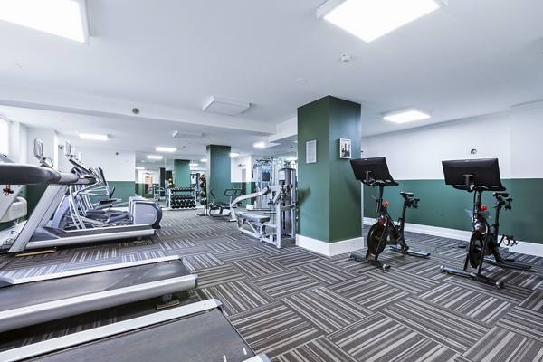 fitness center at Observer Park Apartments     