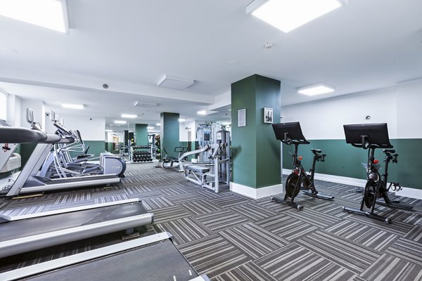 fitness center at Observer Park Apartments     