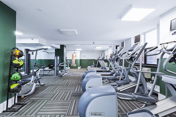 State-of-the-art fitness center with modern equipment at Observer Park Apartments