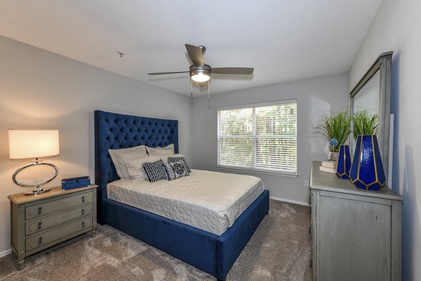 bedroom at The Palmer Apartments