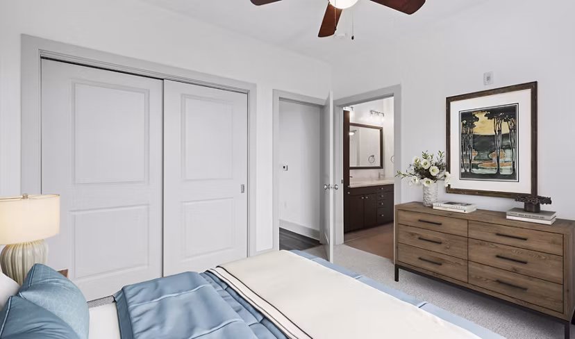 bedroom at Marq at the Pinehills Apartments 