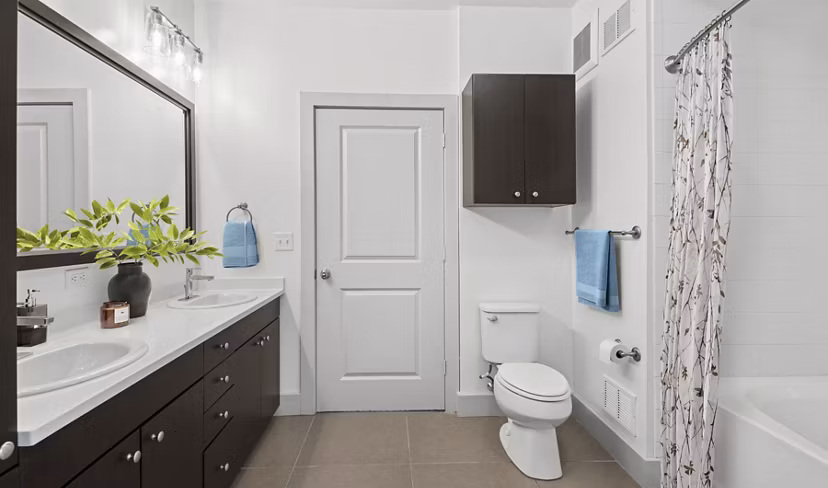 bathroom at Marq at the Pinehills Apartments 