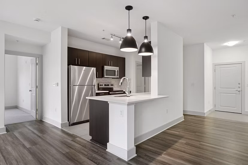 kitchen at Marq at the Pinehills Apartments 