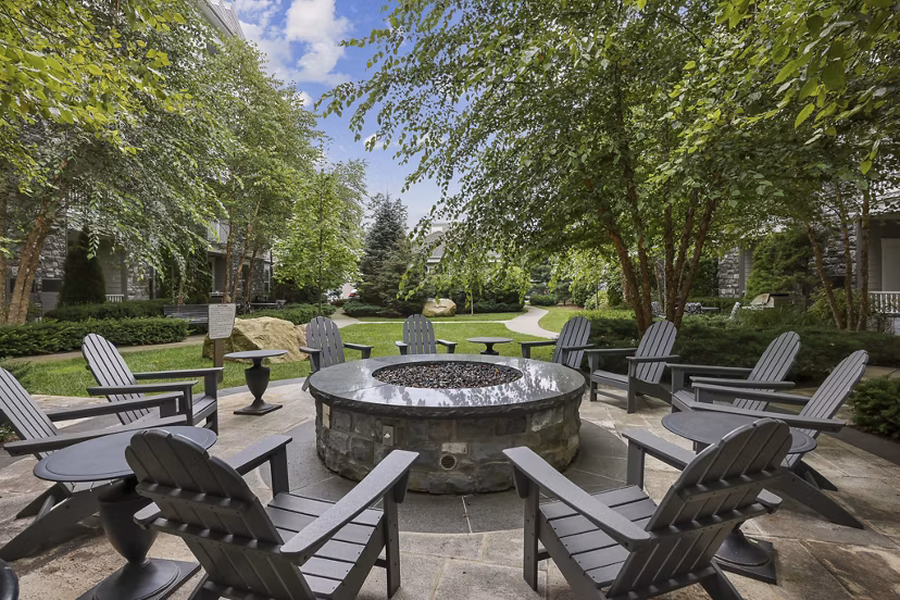 grill area at Marq at the Pinehills Apartments 
