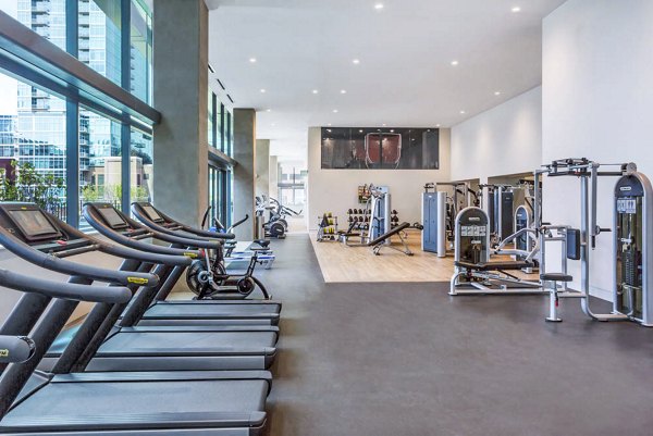 fitness center at Jasper Towers Apartments