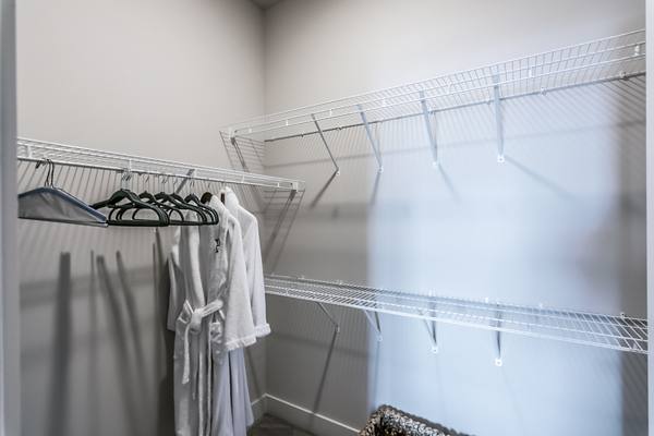 bedroom closet at The Guthrie North Gulch Apartments