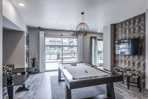 game room at The Guthrie North Gulch Apartments