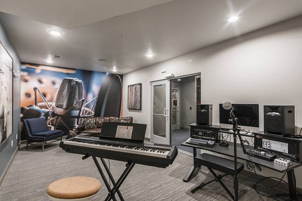 recording studio at Solis North Gulch Apartments                                                