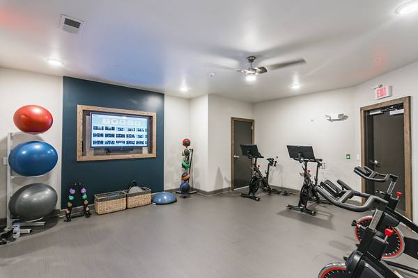 fitness center at Solis North Gulch Apartments                                         
                                