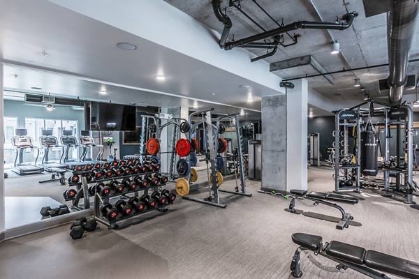 fitness center at The Guthrie North Gulch Apartments