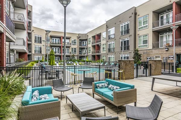 pool/patio area at The Guthrie North Gulch Apartments