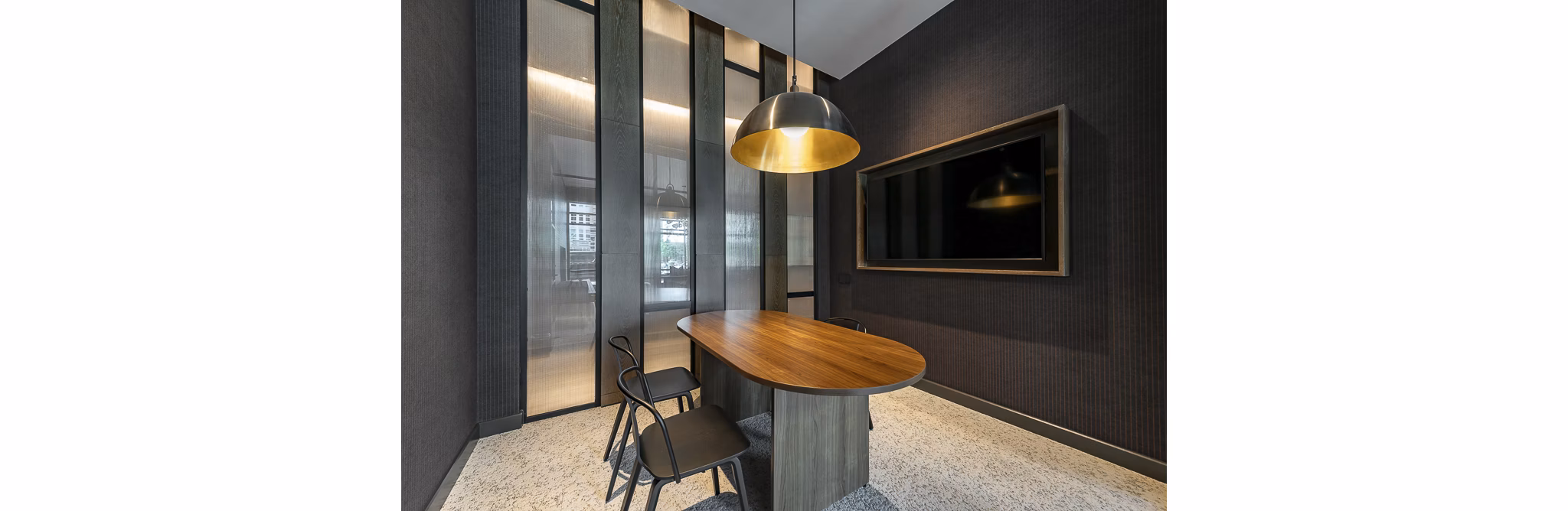 Amenity-center with pool and gym at Platform Building 3, a luxury apartment community