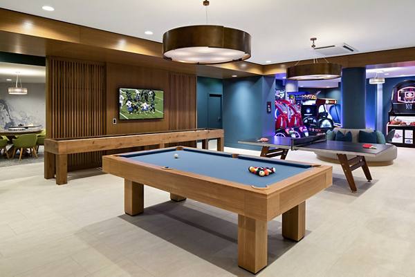 game room at Park 12 - The Collection Apartments                              