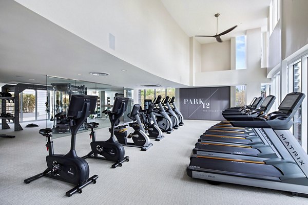 fitness center at Park 12 - The Collection Apartments                                      