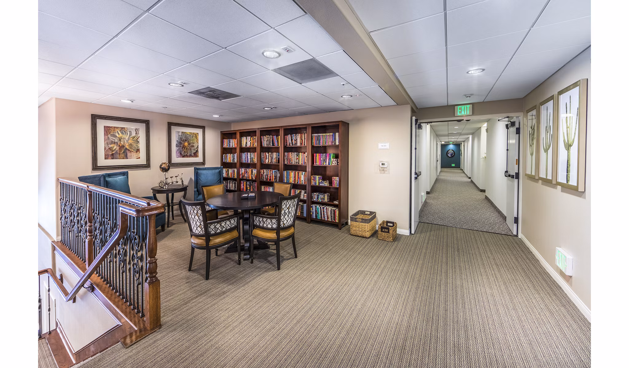 Library with meeting facilities at Overture Rancho Santa Margarita Active Adult Apartments