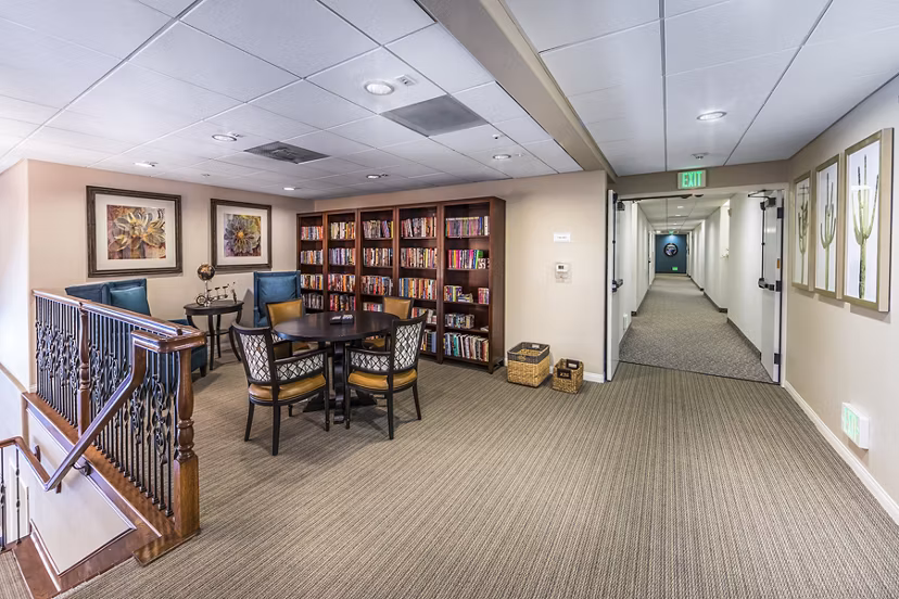 Library with meeting facilities at Overture Rancho Santa Margarita Active Adult Apartments