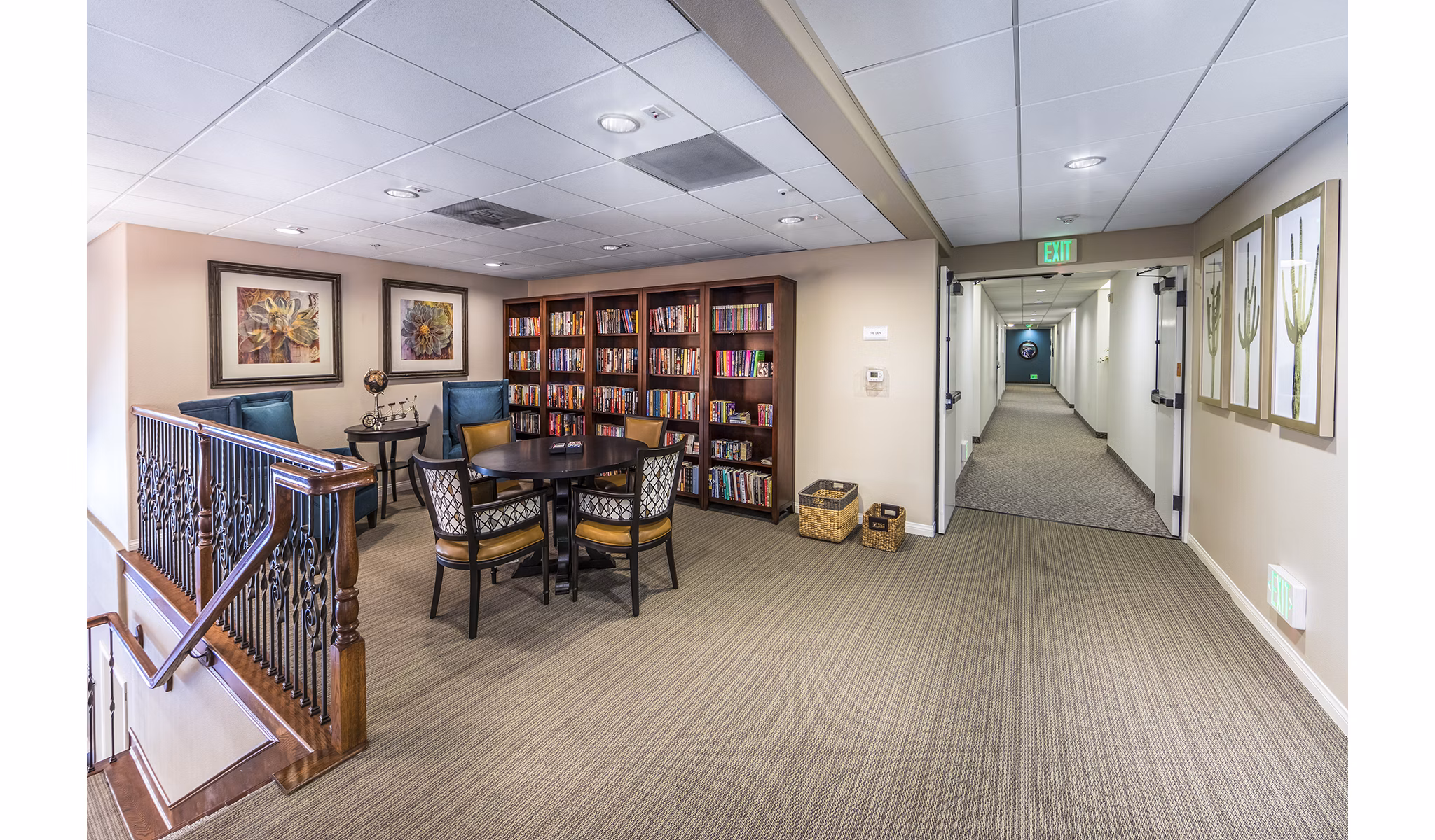 Library with meeting facilities at Overture Rancho Santa Margarita Active Adult Apartments