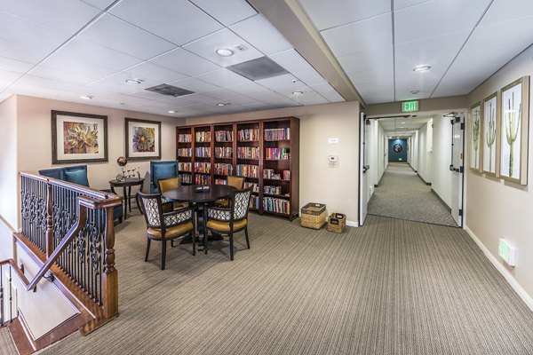 Library with meeting facilities at Overture Rancho Santa Margarita Active Adult Apartments