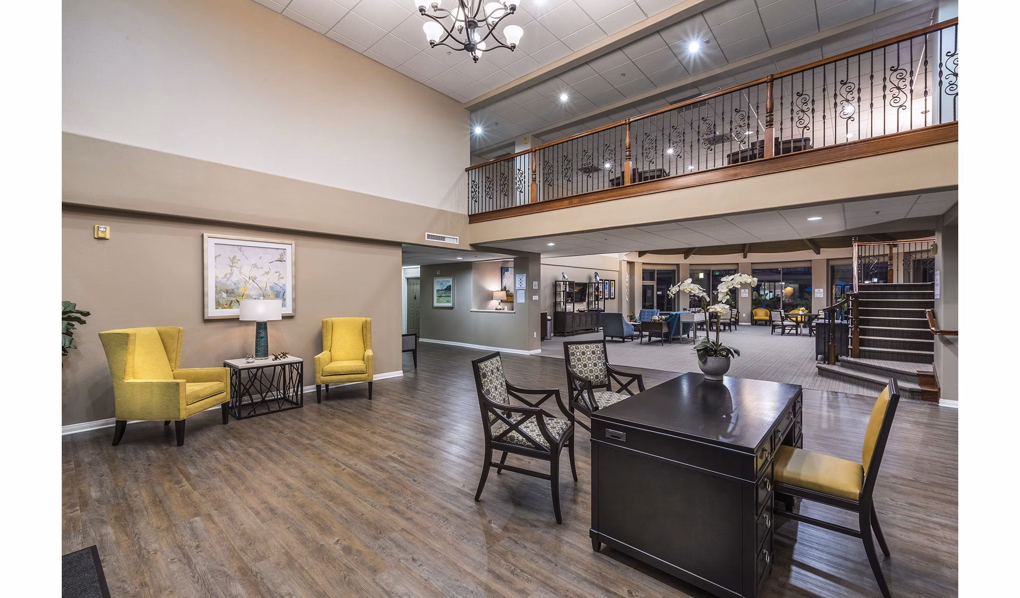 Clubhouse at Overture Rancho Santa Margarita featuring modern design and vibrant social spaces for active adults
