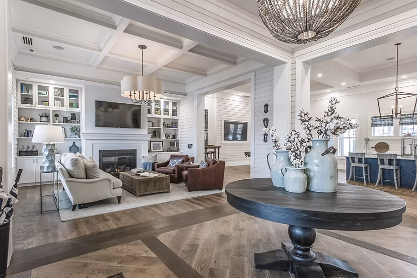 Elegant clubhouse at Novel Lockwood Glen Apartments featuring modern design and relaxing spaces for residents