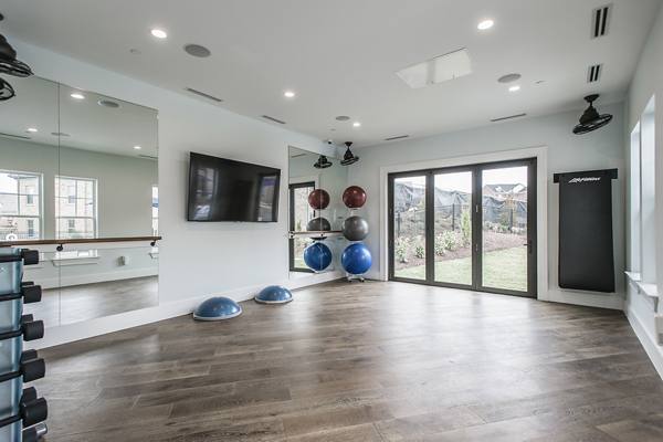 yoga/spin studio at Novel Lockwood Glen Apartments  