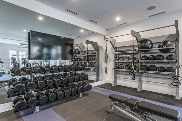 fitness center at Novel Lockwood Glen Apartments 