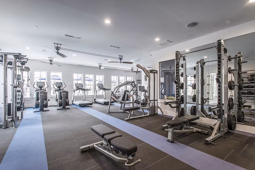 Fitness center with state-of-the-art equipment at Novel Lockwood Glen Apartments
