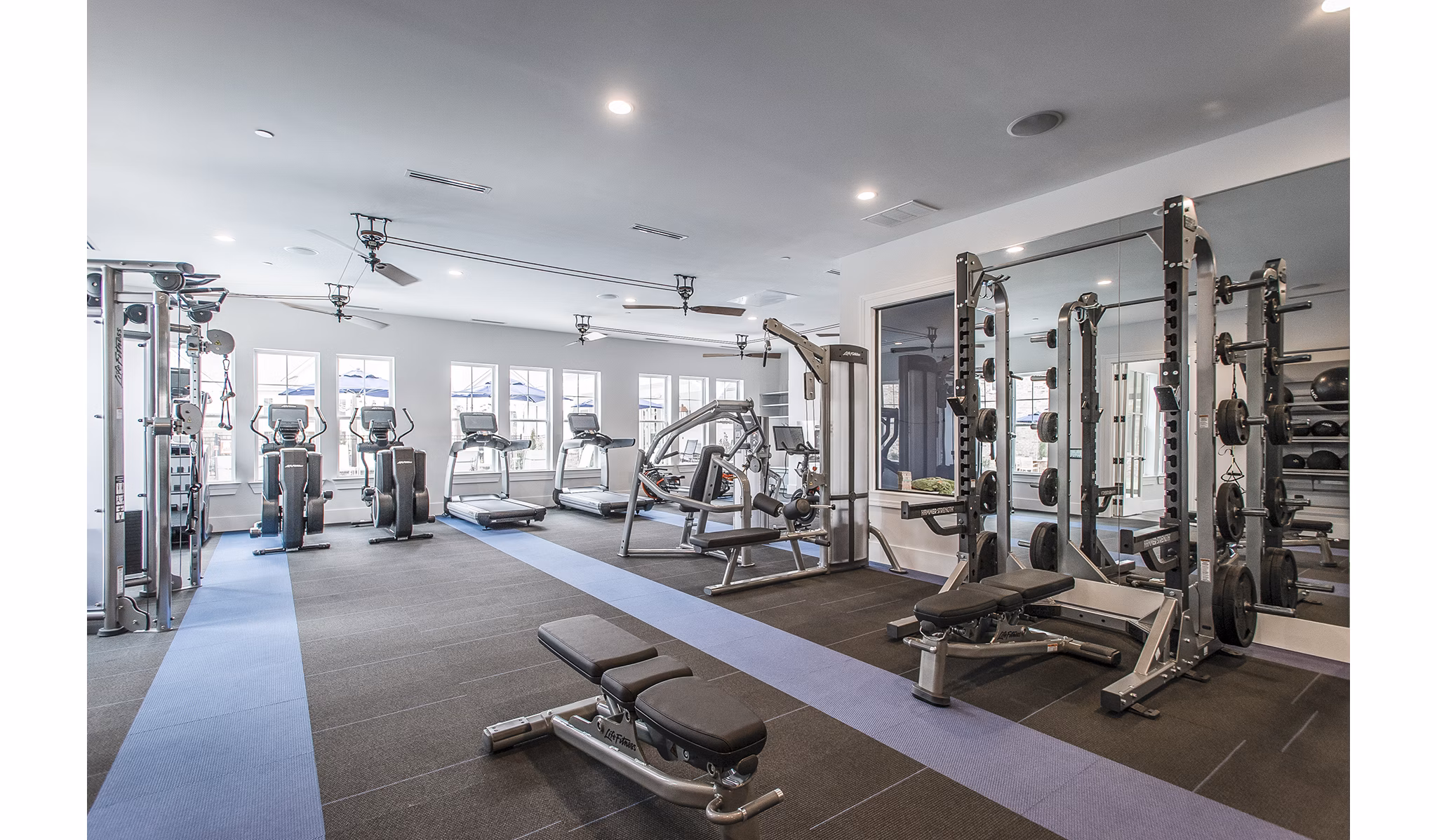 Fitness center with state-of-the-art equipment at Novel Lockwood Glen Apartments