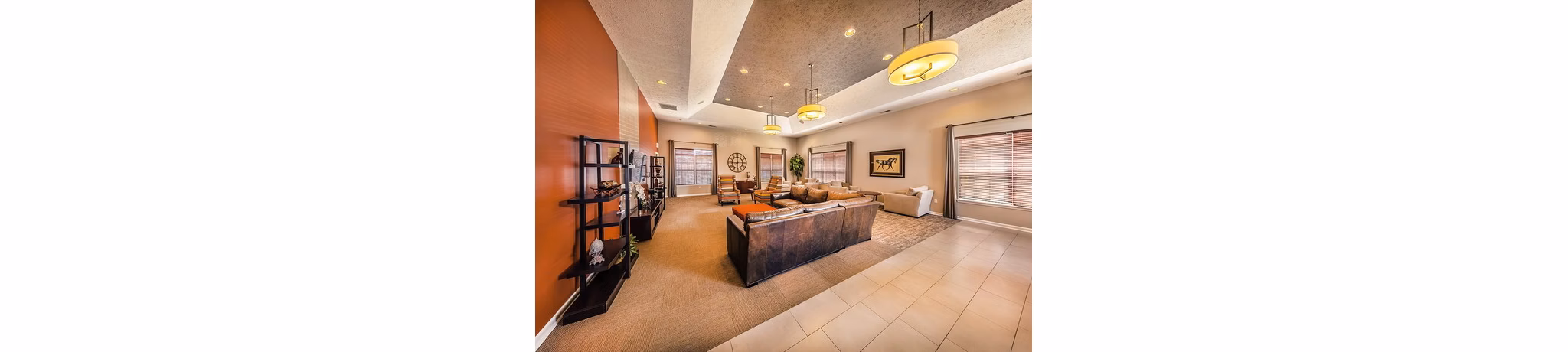 Elegant clubhouse with modern furnishings at Summit Pointe Apartments