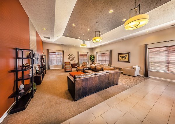 Elegant clubhouse with modern furnishings at Summit Pointe Apartments