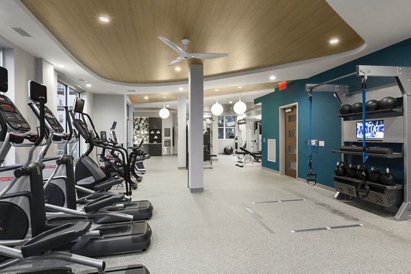 fitness center at Elan Union Market Apartments