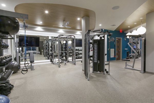fitness center at Elan Union Market Apartments