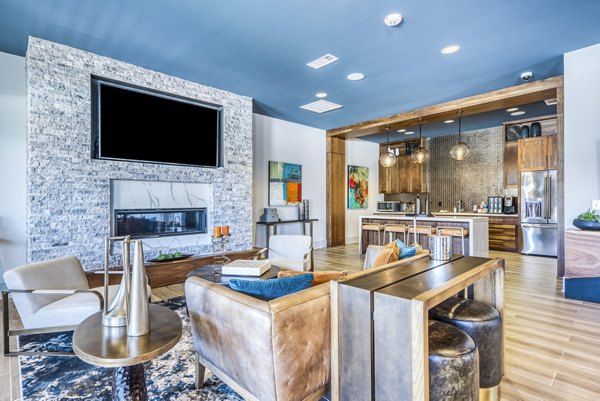 Clubhouse at Lakeview Villas Apartments in a lush setting