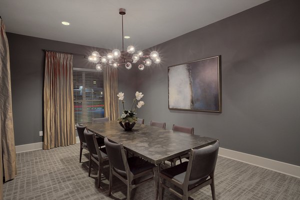 Modern meeting facility with conference seating at Lakeview Villas Apartments, ideal for luxury events and business gatherings