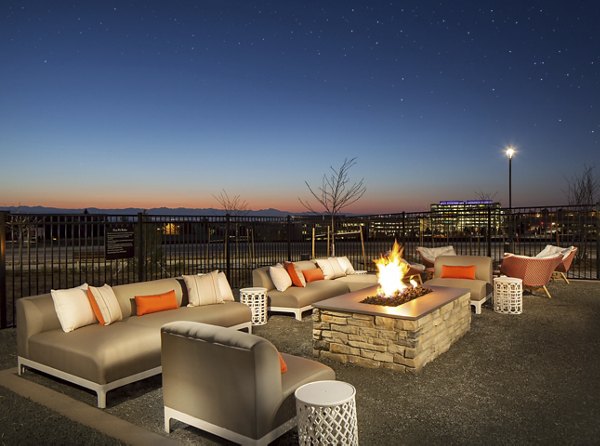 fire pit at The Glenn Apartments