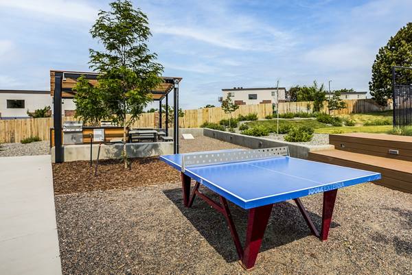 grill area and table tennis at Avens Point Apartments
