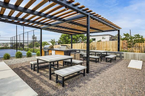 grill area/patio at Avens Point Apartments