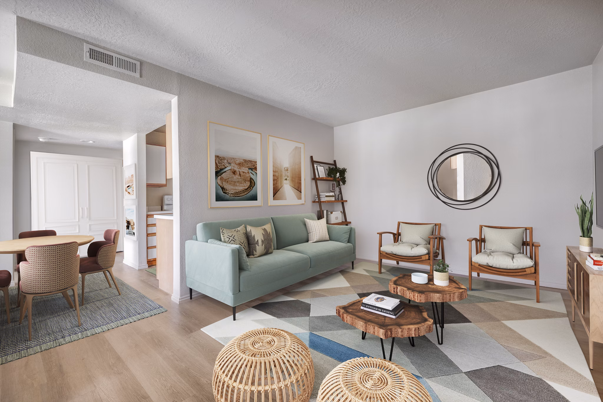 living room at Park Vue Apartments