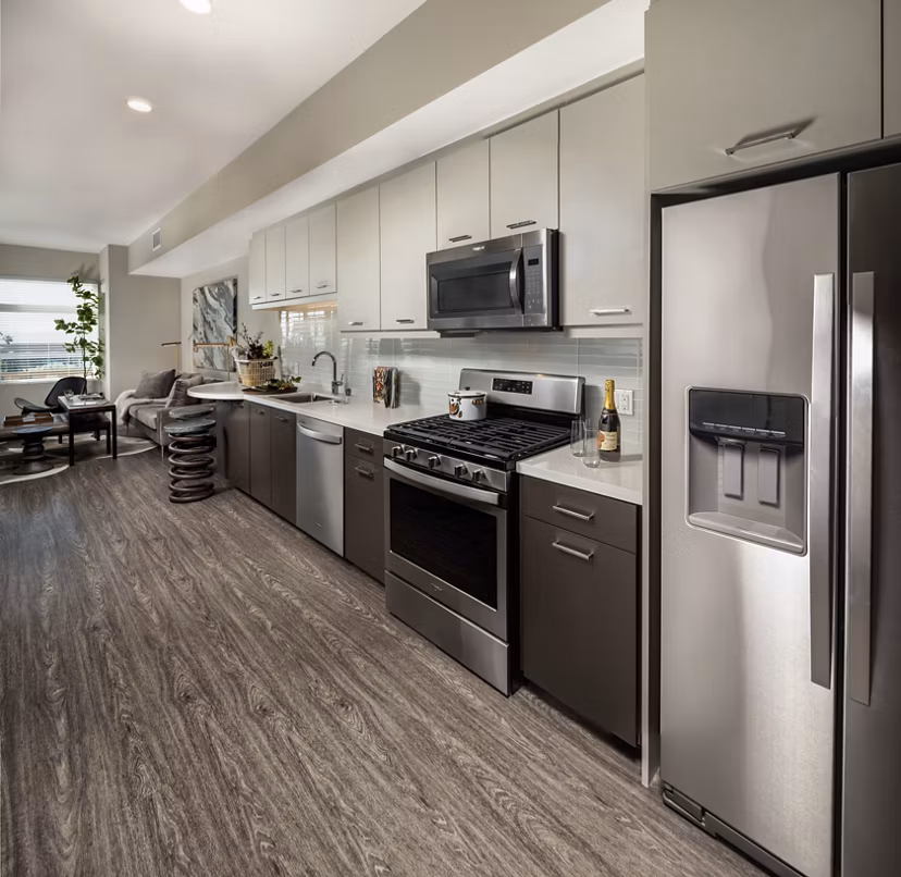 kitchen at AV8 Apartments 